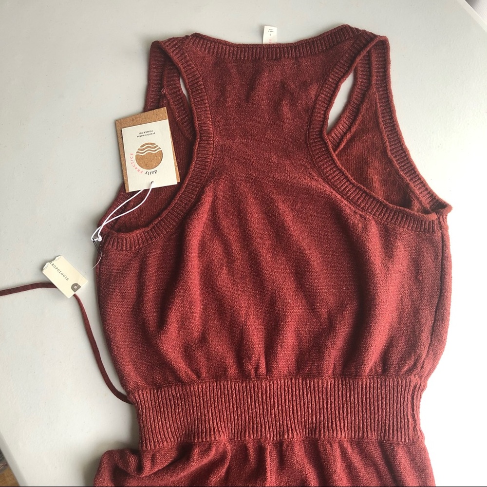 Anthro Daily Practice Sweater Knit Jumpsuit S M - Picture 8 of 14